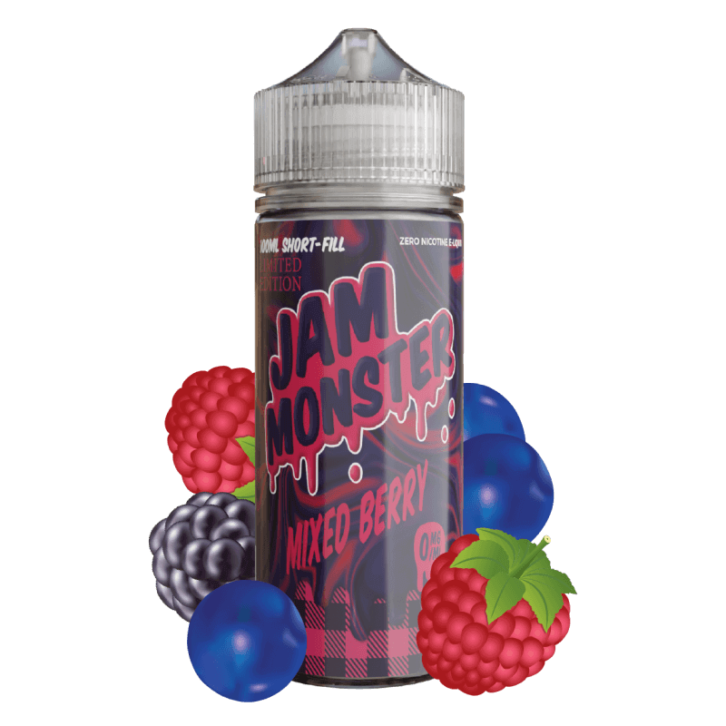 Jam Monster Mixed Berry Jam e-liquide short fill fruits rouges