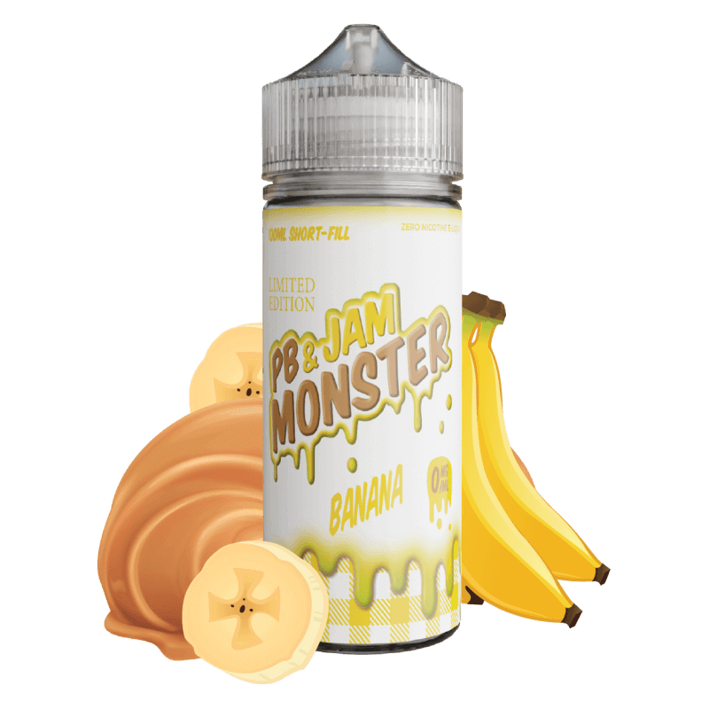 Jam Monster PB Banana e-liquide shortfill cacahuète