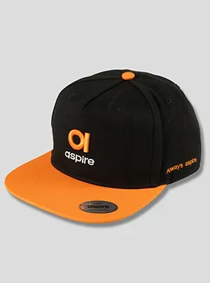 Aspire Hat Casquette Noire Logo Broderie Taille Unique