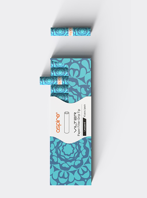 Aspire Vilter filtre papier drip tip pack 10 pcs