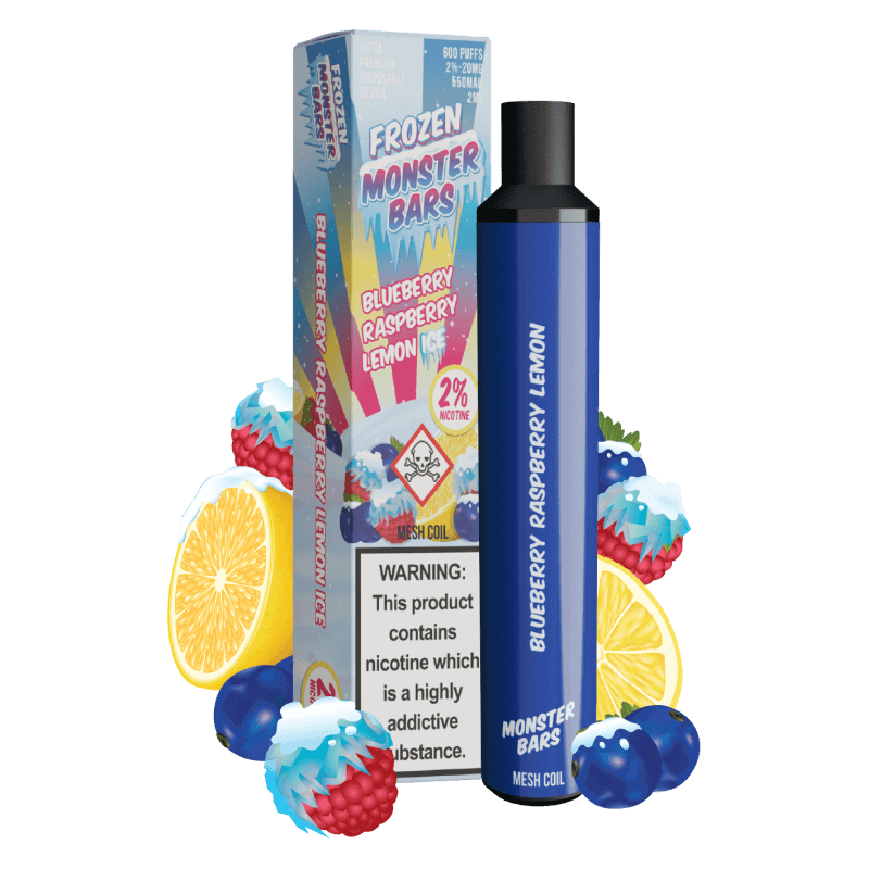Monster Vape Labs Frozen Blueberry Raspberry Lemon puff myrtille