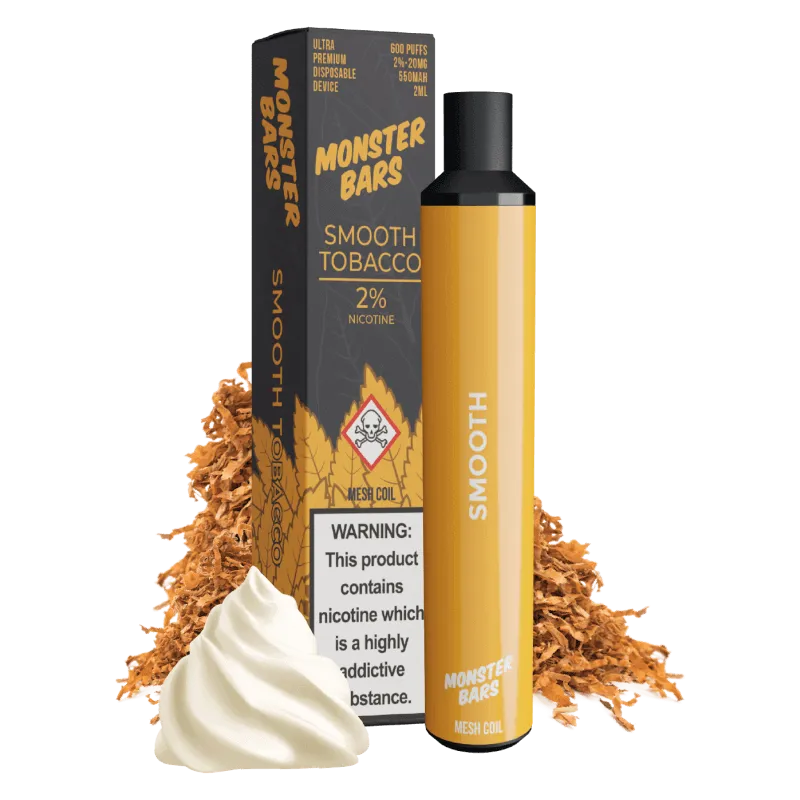 Monster Vape Labs Tobacco Smooth Tobacco puff tabac doux