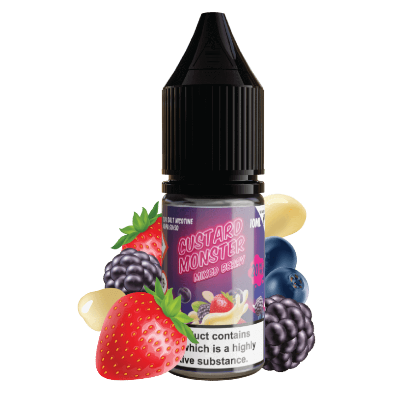 Custard Monster Mixed Berry sel nicotine fruits rouges