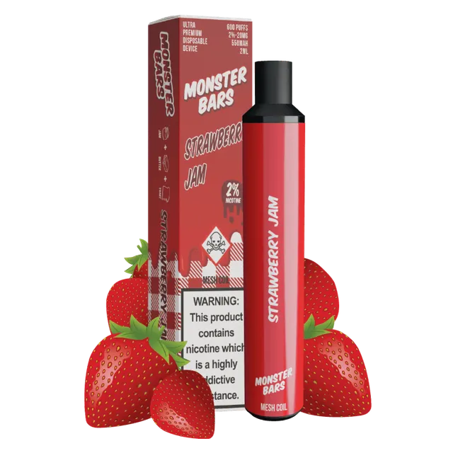 Monster Vape Labs Jam Monster Strawberry Jam puff confiture fraise