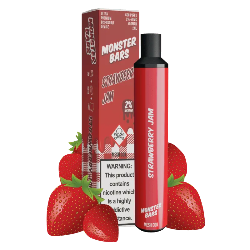 Monster Vape Labs Jam Monster Strawberry Jam puff confiture fraise