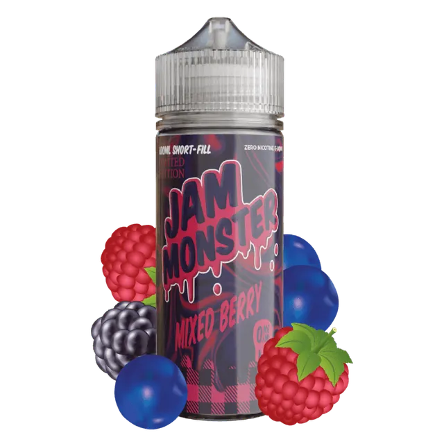 Jam Monster Mixed Berry Jam e-liquide short fill fruits rouges