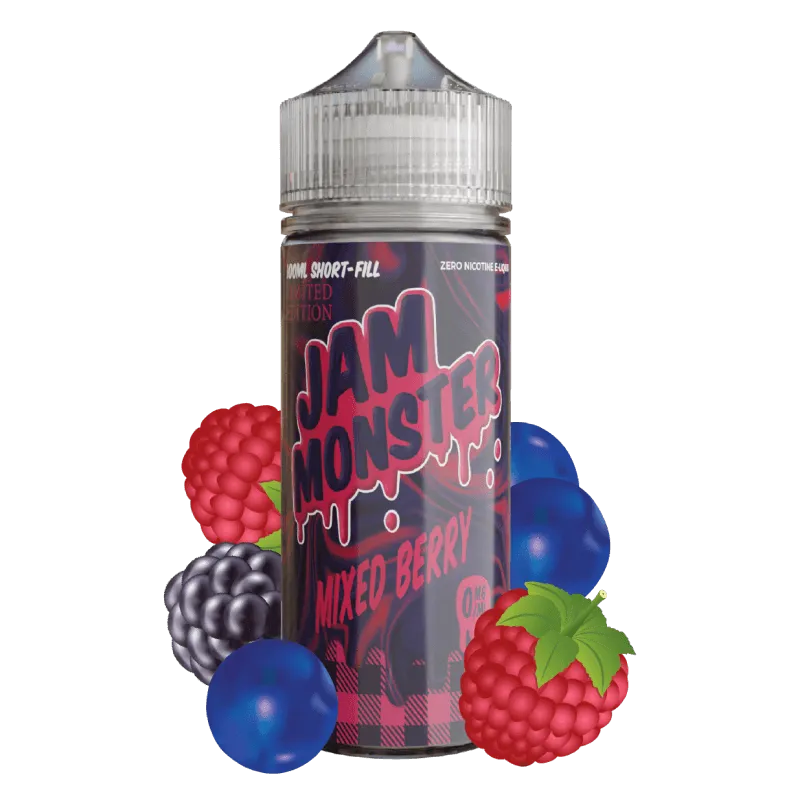 Jam Monster Mixed Berry Jam e-liquide short fill fruits rouges