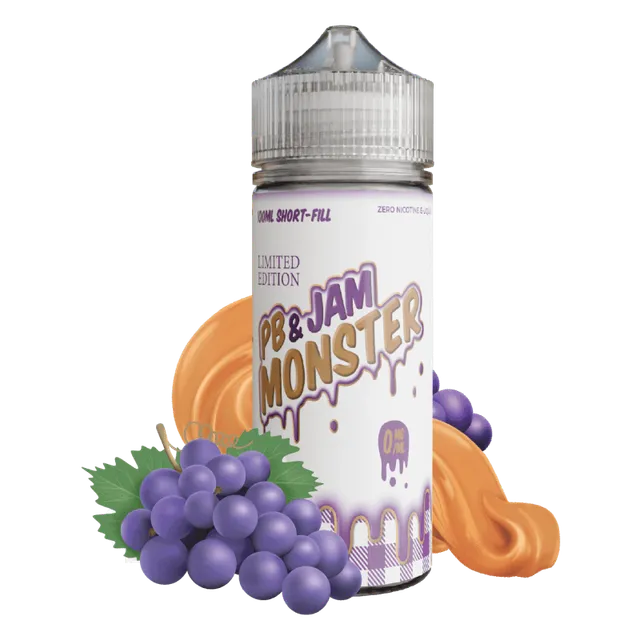 Monster Vape Labs Jam Monster PB Grape Jam e-liquide 100ml raisin