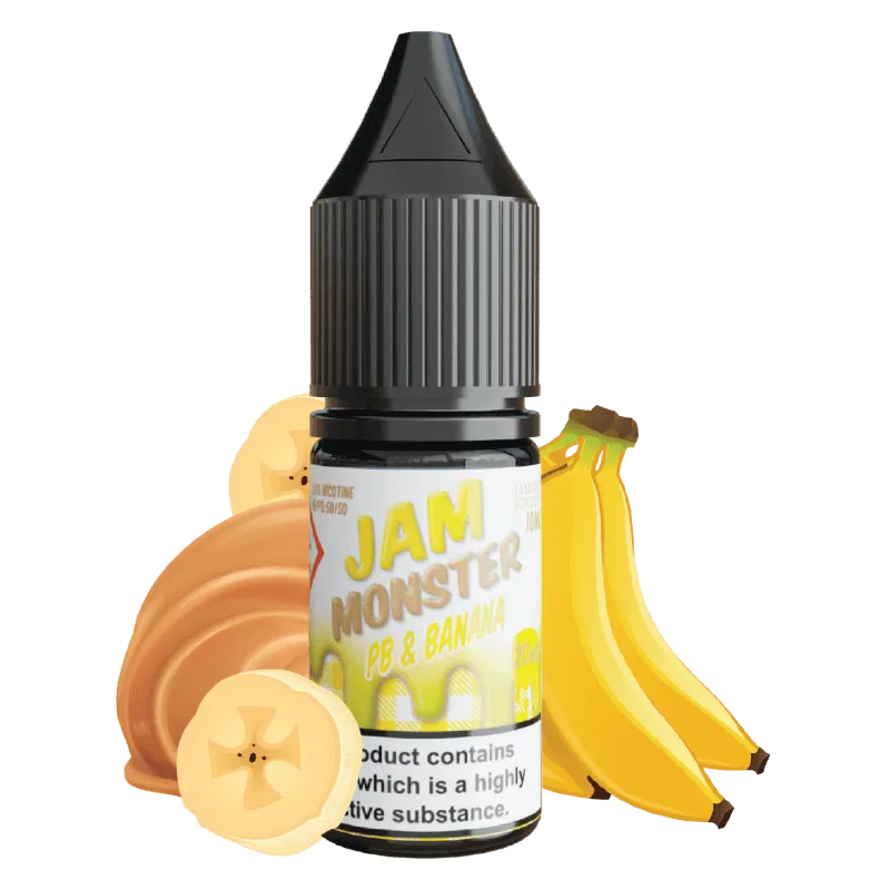 Jam Monster PB Banana Jam e-liquide sel nicotine banane cacahuète