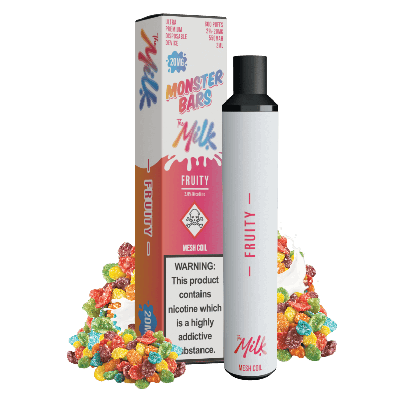 The Milk Fruity Milk puff jetable lait fruité