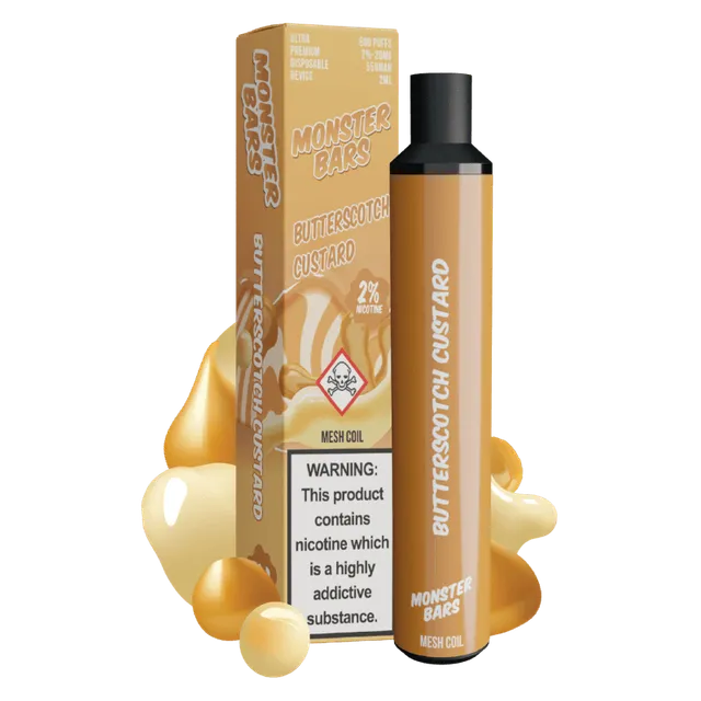 Custard Monster Butterscotch puff jetable crème caramel