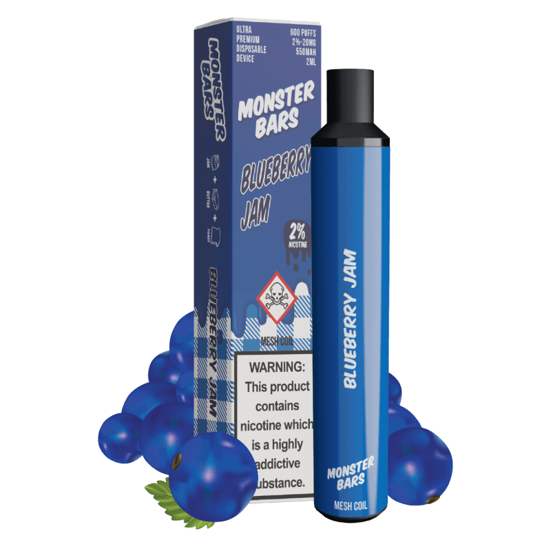 Monster Vape Labs Jam Monster Blueberry Jam puff confiture myrtille