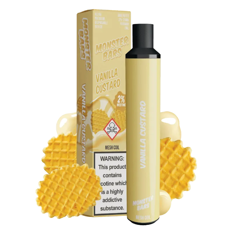 Custard Monster Vanilla Custard puff jetable vanille crème