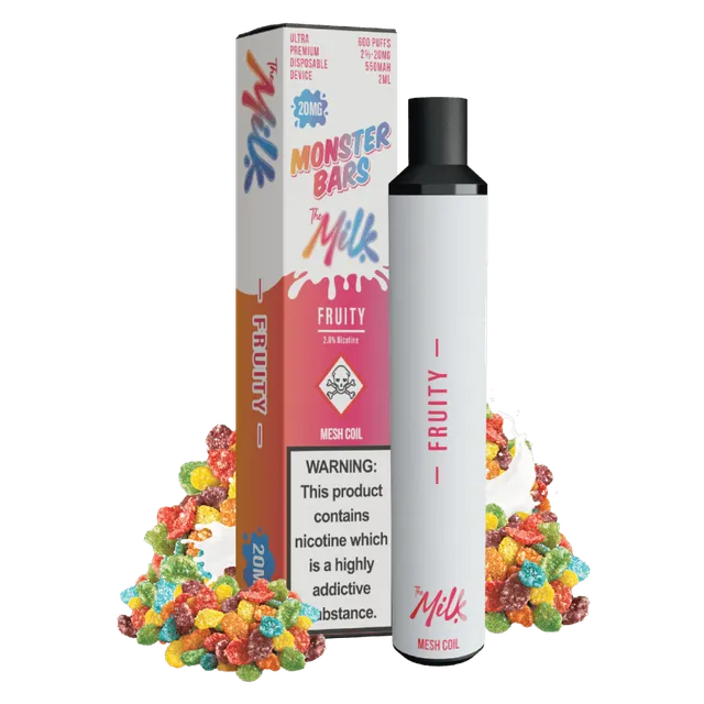 The Milk Fruity Milk puff jetable lait fruité