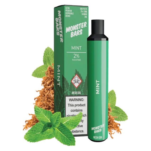 Monster Vape Labs Tobacco Monster Mint Tobacco puff tabac menthe
