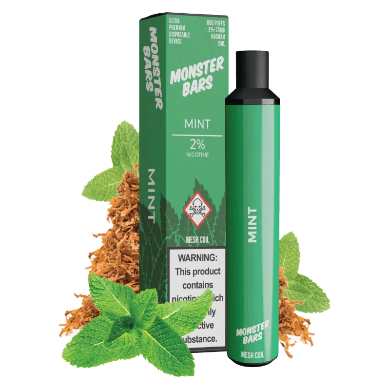 Monster Vape Labs Tobacco Monster Mint Tobacco puff tabac menthe