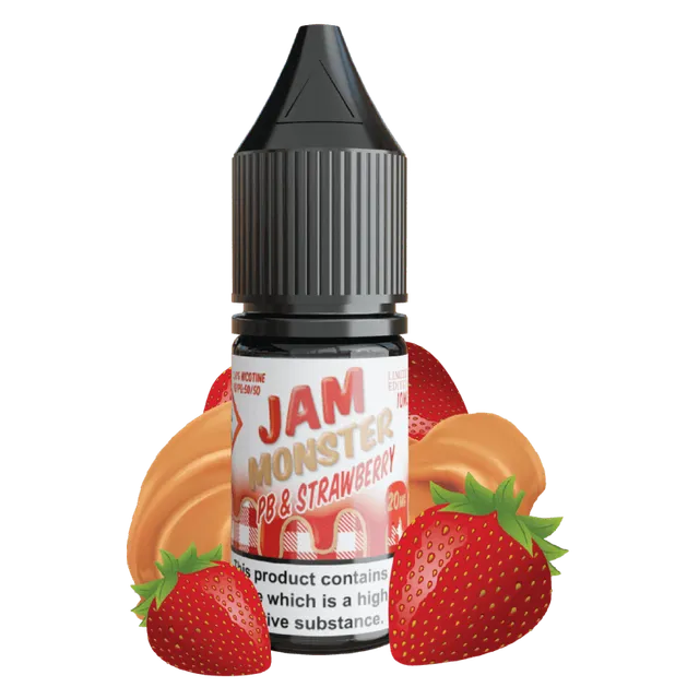 Jam Monster PB Strawberry e-liquide sel nicotine cacahuète fraise