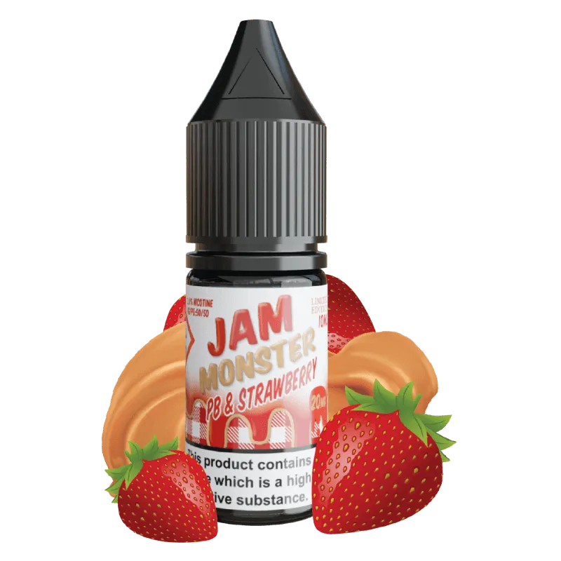 Jam Monster PB Strawberry e-liquide sel nicotine cacahuète fraise