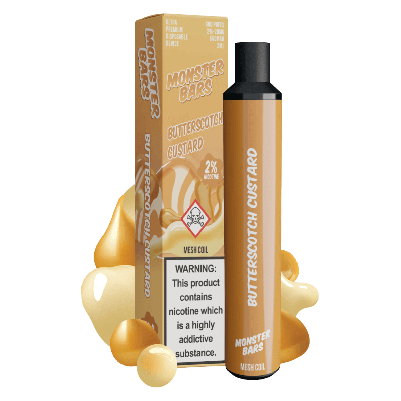 Custard Monster Butterscotch puff jetable crème caramel