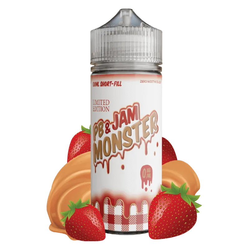 Jam Monster PB Strawberry Jam e-liquide fraise cacahuete