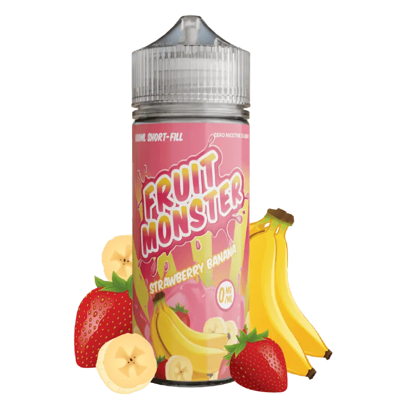 Fruit Monster Strawberry Banana e-liquide fraise banane