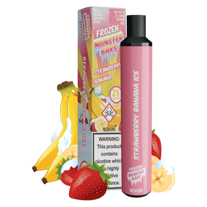 Frozen Fruit Monster Strawberry Banana Ice puff fraise