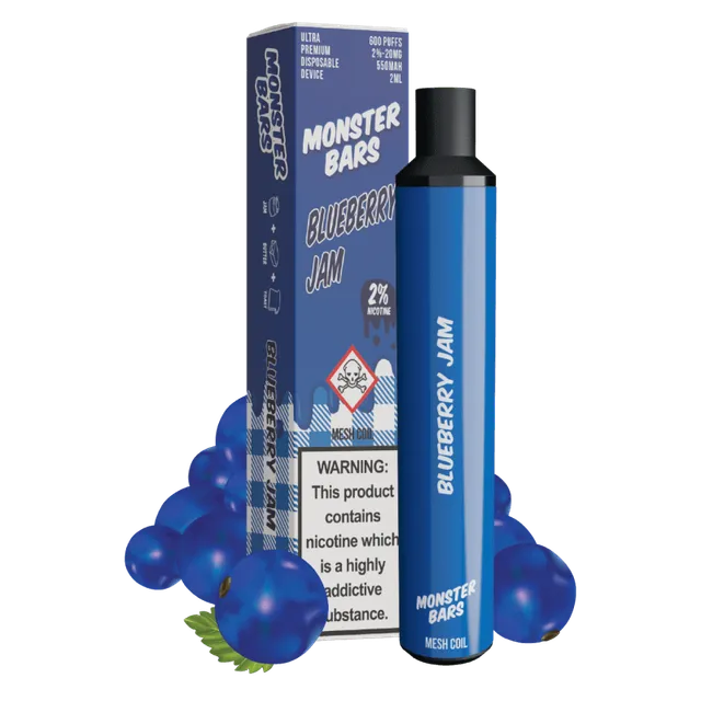 Monster Vape Labs Jam Monster Blueberry Jam puff confiture myrtille
