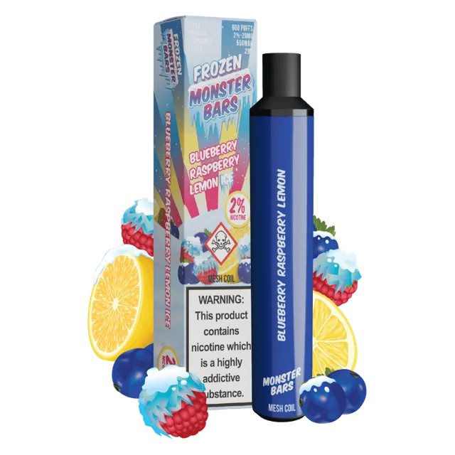 Monster Vape Labs Frozen Blueberry Raspberry Lemon puff myrtille